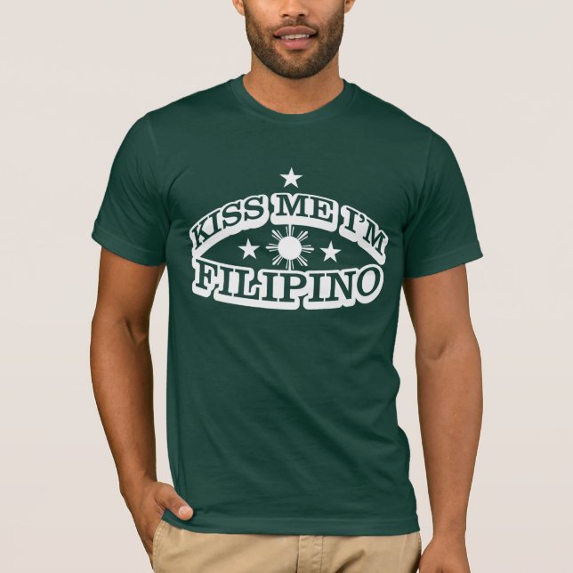 T-shirt Embrassez-moi que je suis philippin (Devant)