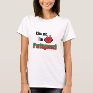 T-shirt Embrassez-moi que je suis portugais