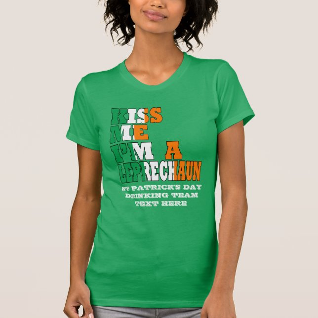 T-shirt Embrassez-moi que je suis un lutin (Devant)