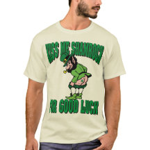 Embrassez mon shamrock pour la bonne chance