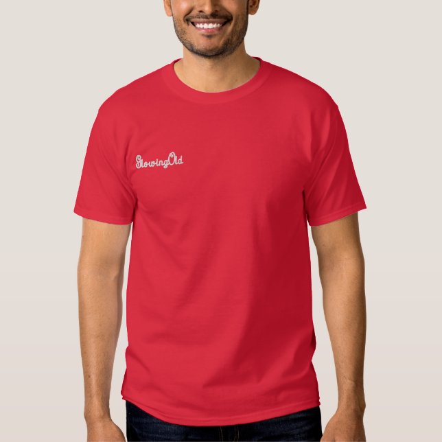T SHIRT EMBROIDERED MÄNNER STIL DESIGN (Vorderseite)