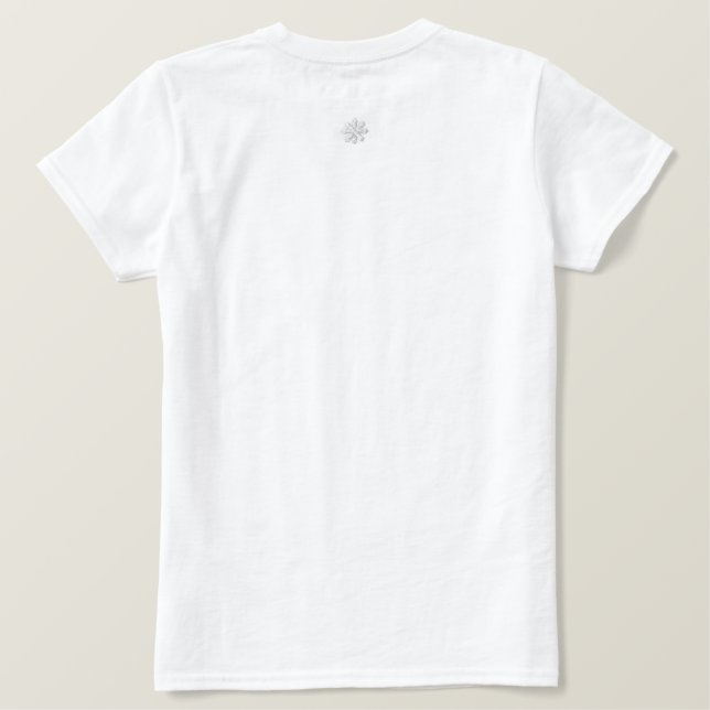 T SHIRT EMBROIDERIERTE FRAUEN STILGESTALTUNG (Design Rückseite)