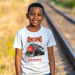 T-shirt EMD GP60 Diesel Locomotive et drapeau américain