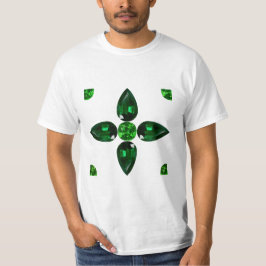 T-shirt Emerald Gemstone Art, vert