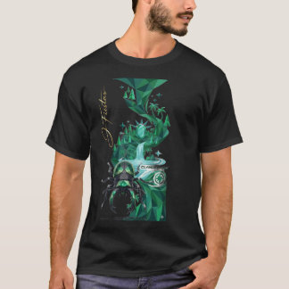T-shirt “Emerald Island Beetle – Artistic Nature Black 