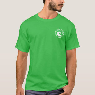 T-shirt Emerald Isle White Ocean Wave Circle Design
