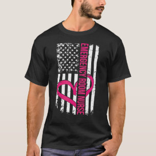 T-shirt Emergency Room Nurse Flag Nurses Graduation Apprec