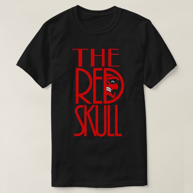T-shirt Émerveillez Le Tet Crâne Rouge (Design devant)