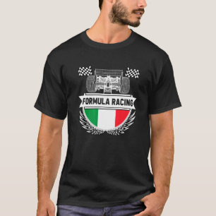 T-shirt Emilia Romagna Auto Race Italie Drapeau Formule Ra