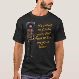 T-shirt Emiliano Zapata Mexican Flag La Revolucion Mexican