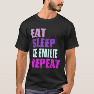 T-shirt Emilie Manger Sleep Soyez Répétez Emilie