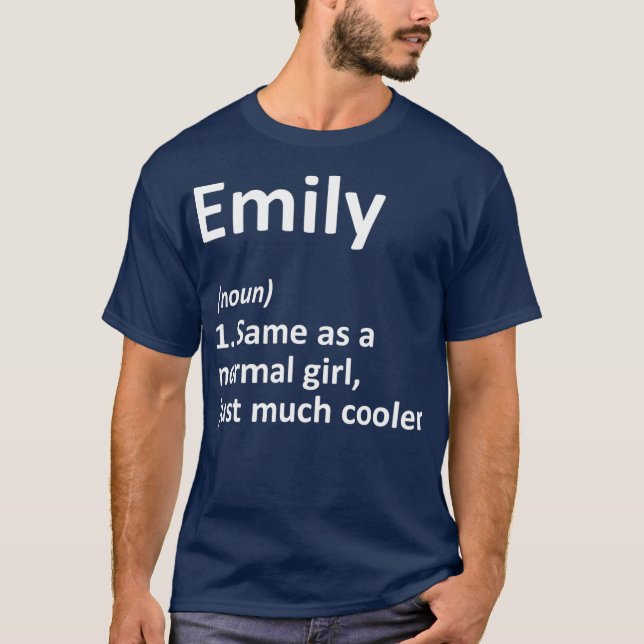 T-shirt EMILY Définition Personnalized Nom Funny Venin (Devant)