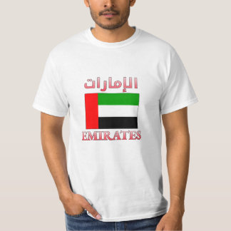 T-shirt Emirates Drapeau des Émirats Arabes Unis et anglai