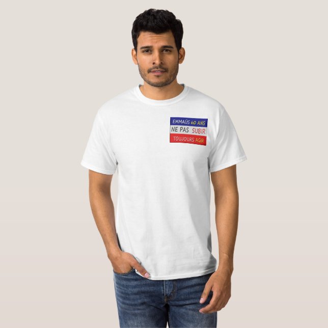 T-Shirt EMMAÜS 3D (Vorne ganz)