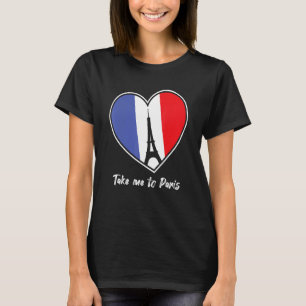 T-shirt Emmène-moi à Paris Tour Eiffel France Souvenir Tou