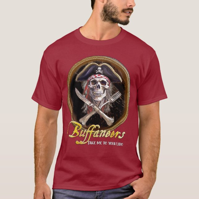 T-shirt "Emmène-moi à ton Lido" Pirate de Buffaneer (Devant)