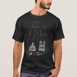 T-shirt Emmenez-moi à Paris Tour Eiffel Amour Paris França