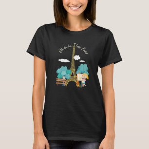 T-shirt Emmenez-Moi à Paris Tour Eiffel Cadeau Français po