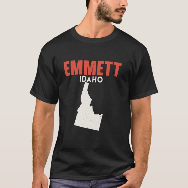 T-shirt Emmett Idaho USA State America Travel Idahoan (Devant)