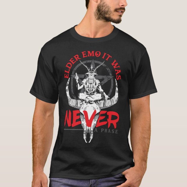 T-shirt Emo Ancien Ce N'Était Jamais Une Phase Gothique Sq (Devant)