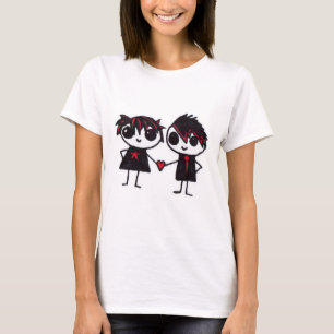 T-shirt Emo dans l'amour