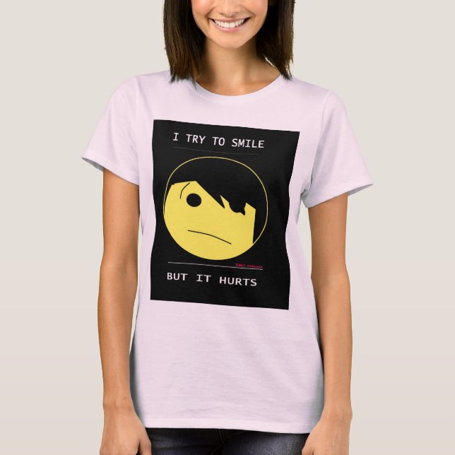 T-shirt EMO Emotioncons ! !) "maux à sourire " (Devant)