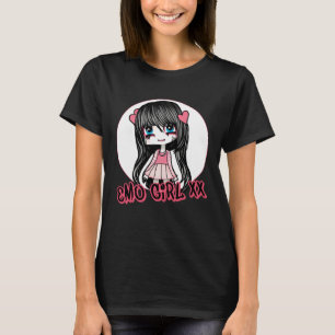 T-shirt Emo Girl mignonne scène Punk esthétique fans de mu