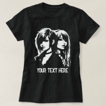 Emo Girl Stencil Art Citation Texte Personnalisé G