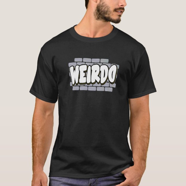 T-shirt Emo Punk 2000s 00s Emo Goth Style Weirdo (Devant)