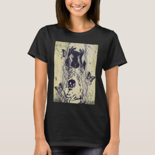 T-shirt Emo punk graphique femmes été graphique crâne crân