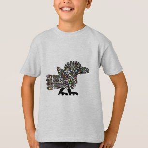 T-shirt Emoji coloré Quetzalcoatl Teotihuacan Mexique