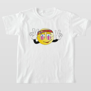 T-Shirt Emoji de conception de paix rétro et drôle
