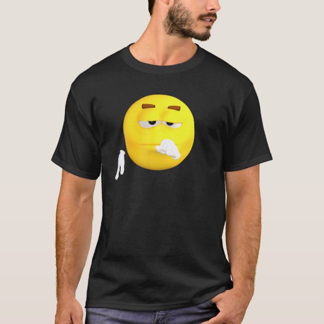 T-shirt Emoji Emoticon Face Emotion Icon (Devant)