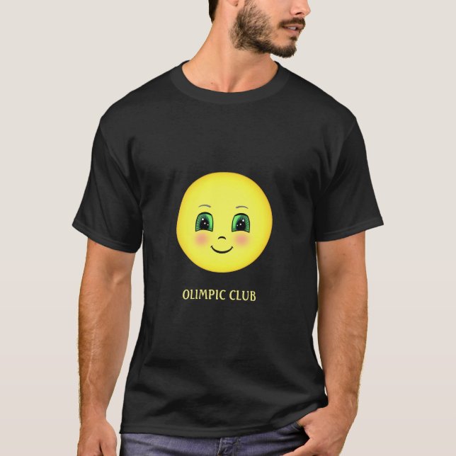 T-shirt Emoji Joyeux Visage Blush (Devant)