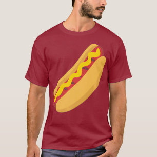T-shirt Emoji mignonne Chaud Chien Saucisson Mustard Drizz
