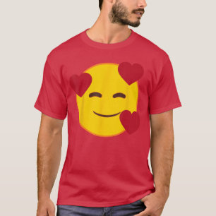 T-shirt Émoji officiel Cœur flottant Visage souriant jaune
