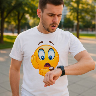 T-shirt Emoji stressé