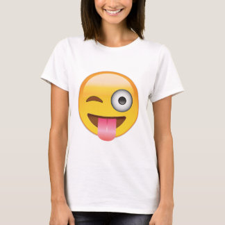 T-shirt Emoji - visage avec la langue