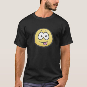 T-shirt Emoji : Visage avec la langue et l'oeil Collés- de