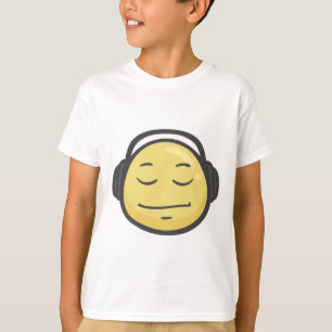 T-shirt Emoji : Visage d'écouteurs