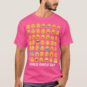 T-shirt Emoji Visage monde Journée Emoji 17 Juillet
