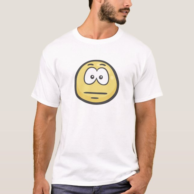 T-shirt Emoji : Visage sans expression (Devant)