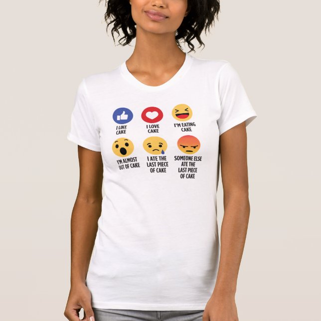 T-shirt Emojis au gâteau (Devant)