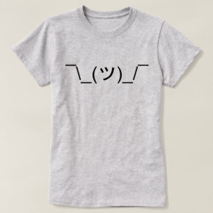 T-shirt Émoticon de haussement d'épaule LOL
