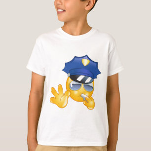 T-shirt émoticône de police