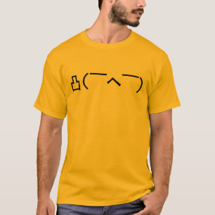 T-shirt Emoticône du doigt moyen en colère Kaomoji japonai