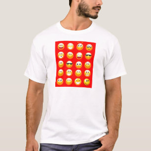 T-shirt émoticône rouge