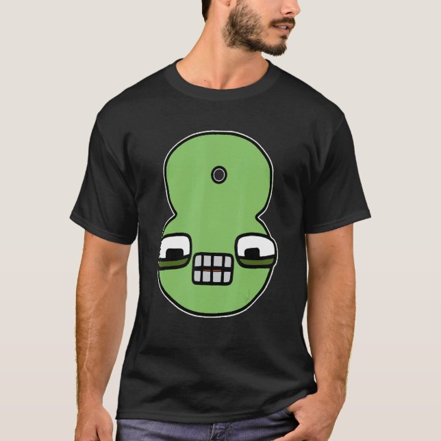 T-shirt Emotion Number Eight Costume Boys Matching Number  (Devant)