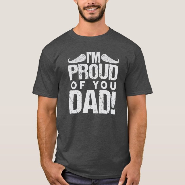 T-shirt Emotional Dad Message Shirt (Devant)