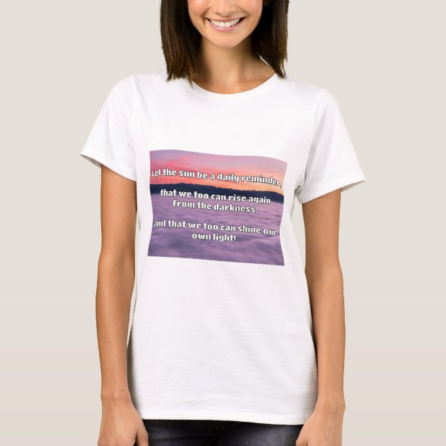 T-shirt Empath Shine Positive Encouragement Citation (Devant)